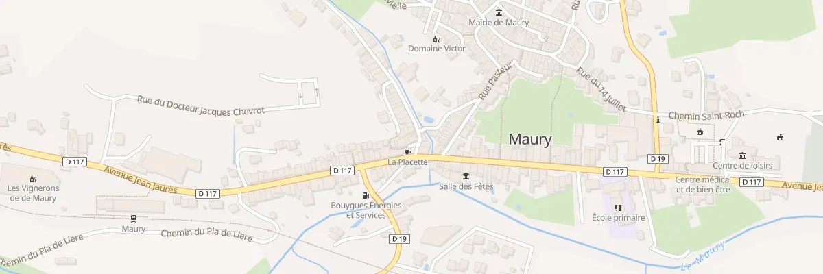 Plan du 1 Rue Antoine Fauché à Maury