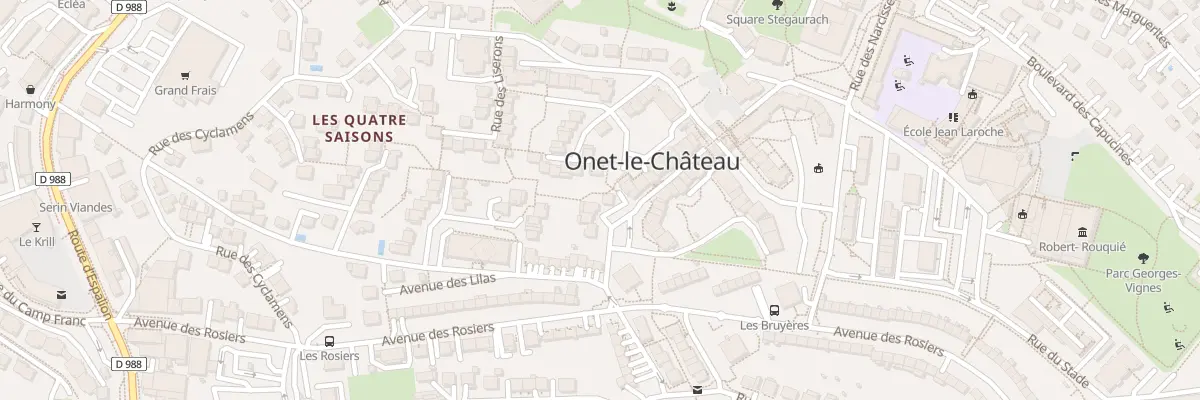 Plan du 7 Rue des Coquelicots à Onet-le-Château