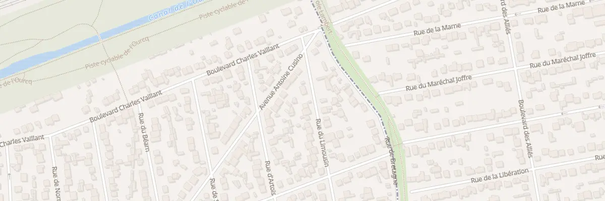 Plan du 10 Rue du Limousin à Tremblay-en-France