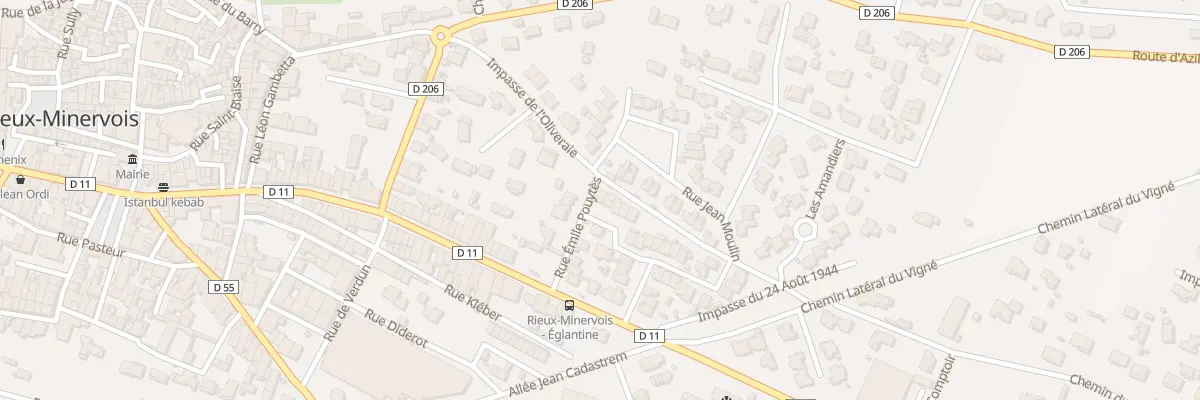 Plan du 1 Rue Edmond Agnel à Rieux-Minervois