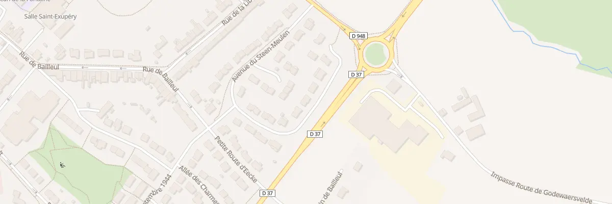 Plan du 13 Rue Alphonse Daudet à Steenvoorde