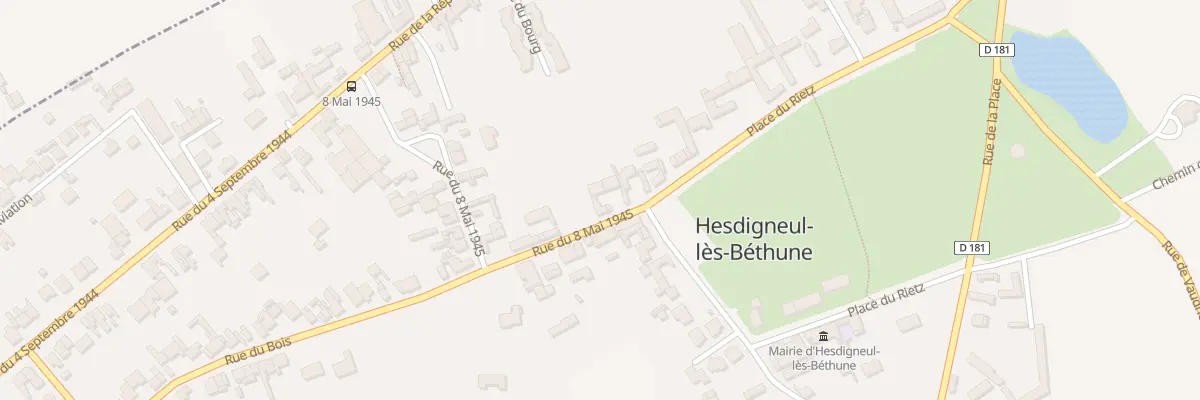 Plan du 3 Rue du 8 Mai 1945 à Hesdigneul-lès-Béthune