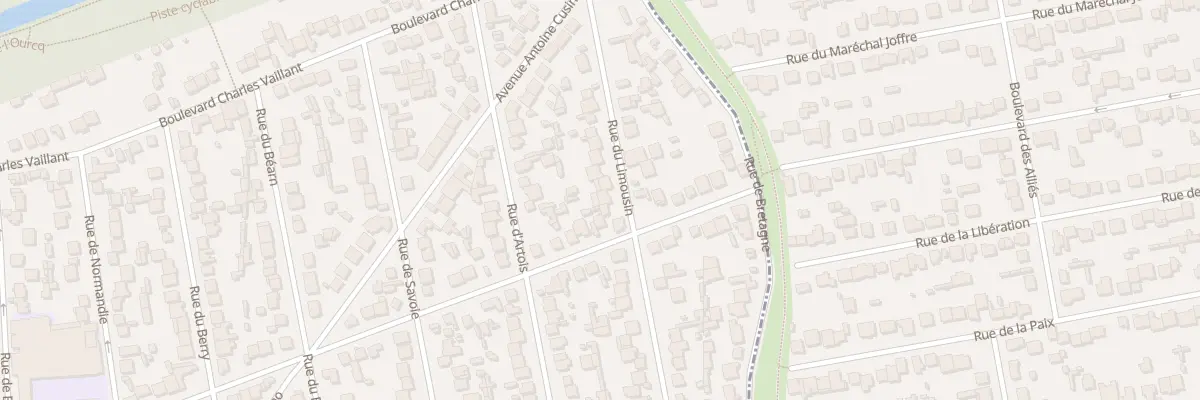Plan du 28 Rue du Limousin à Tremblay-en-France