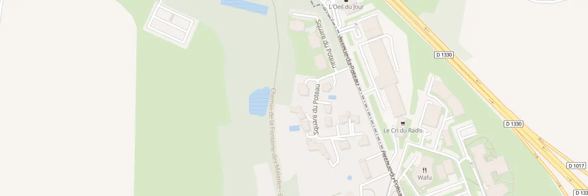 Plan du 14 Sq du Poteau à Senlis