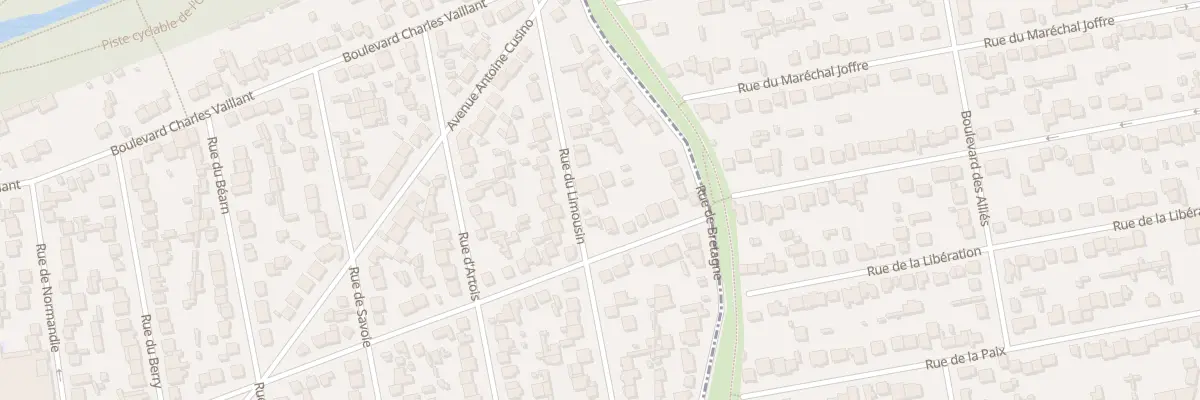Plan du 21 Rue du Limousin à Tremblay-en-France