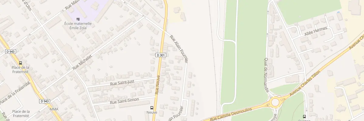 Plan du 21 Rue Alain Fournier à Montluçon
