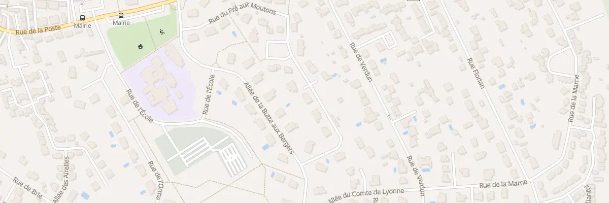Plan du 12 Rue du Pre aux Moutons à Servon