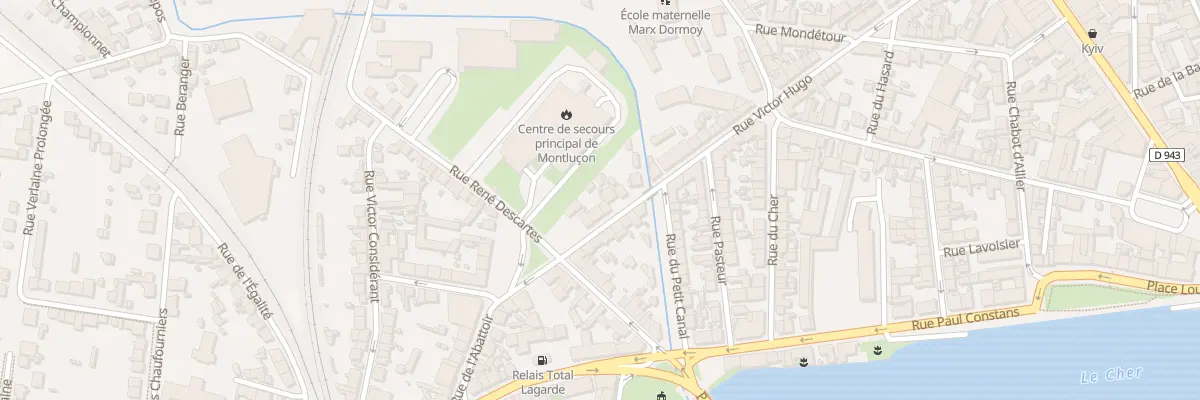 Plan du 76 Rue Victor Hugo à Montluçon