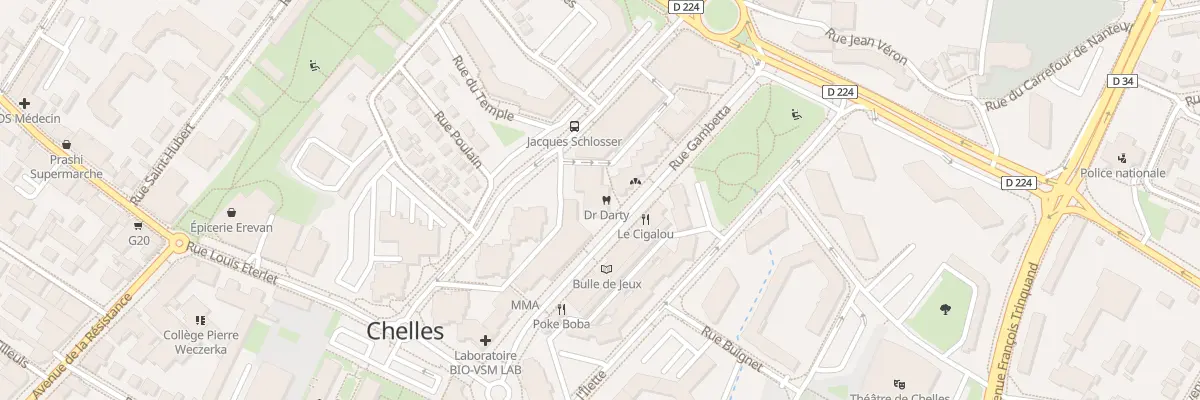 Plan du 51 Rue Gambetta à Chelles