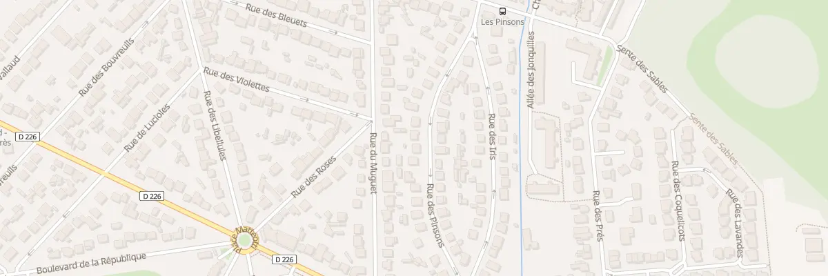 Plan du 25 Rue des Pinsons à Champs-sur-Marne