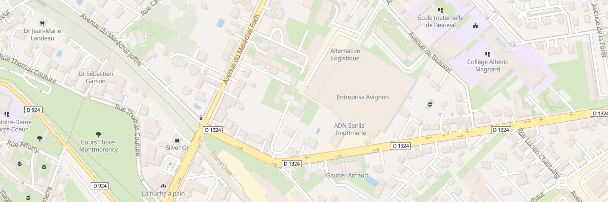 Plan du 11 Av Georges Clémenceau à Senlis