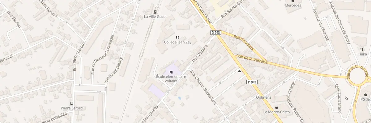 Plan du 22 Rue Voltaire à Montluçon