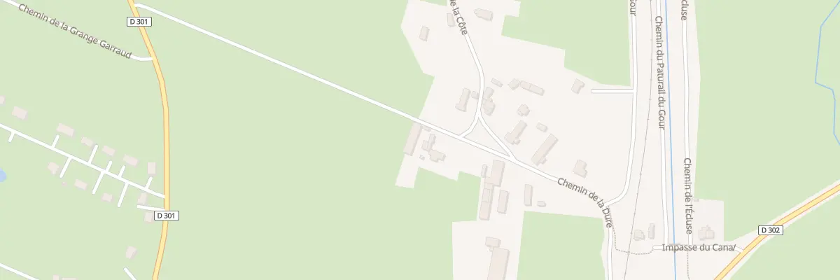 Plan du 5636 Che de la Dure à Saint-Victor