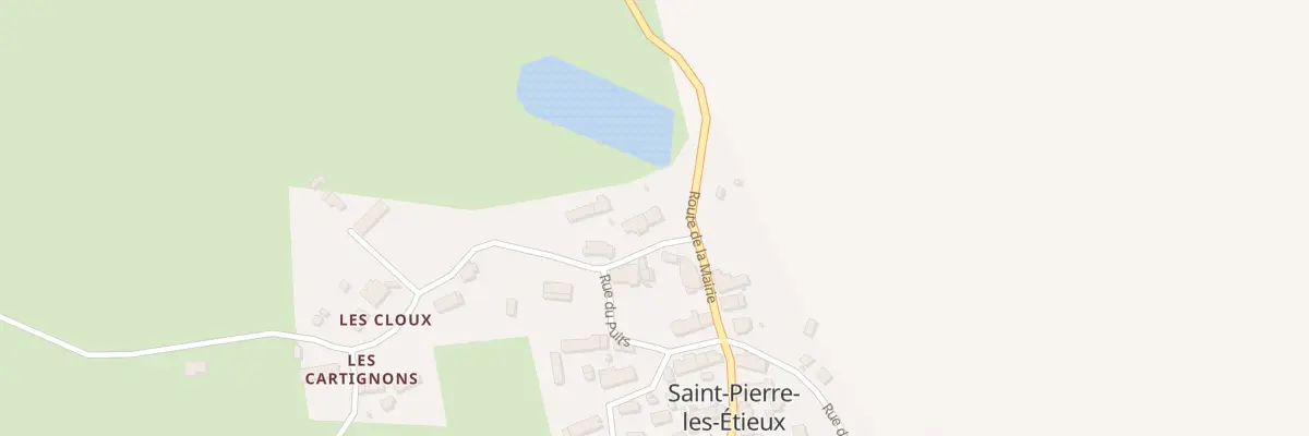 Plan du 18 Rte des Cloux à Saint-Pierre-les-Étieux