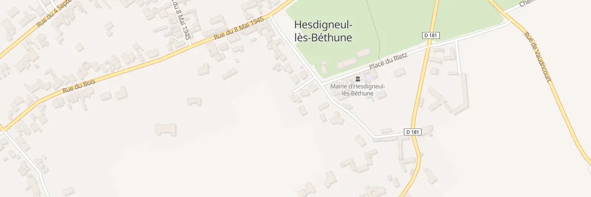Plan du 6 Res Les Cottages, Pl. du Rietz à Hesdigneul-lès-Béthune