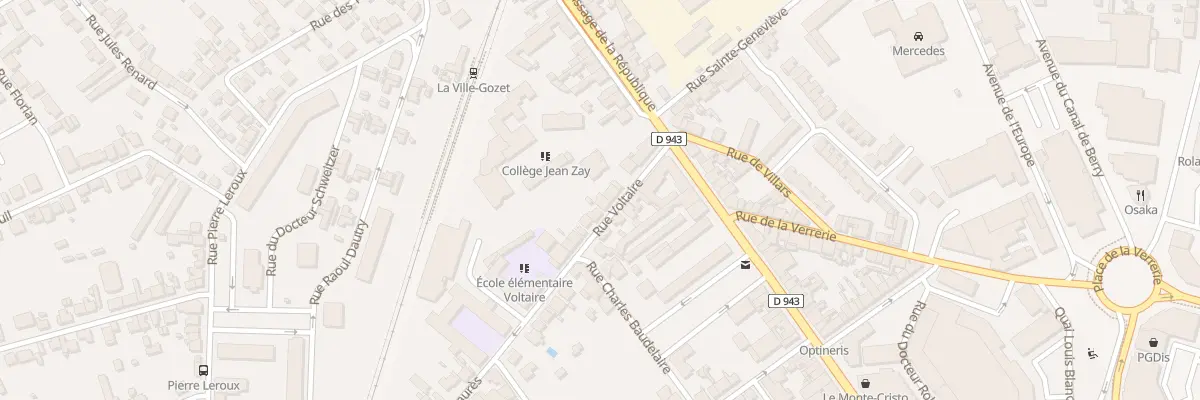 Plan du 16 Rue Voltaire à Montluçon