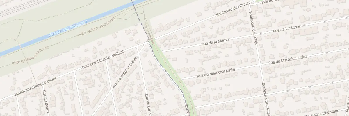 Plan du 65 Rue de la Marne à Villeparisis