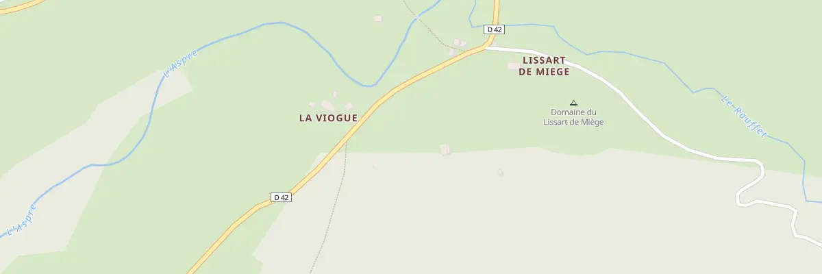 Plan du 6011 Lissart de Miege au Fau