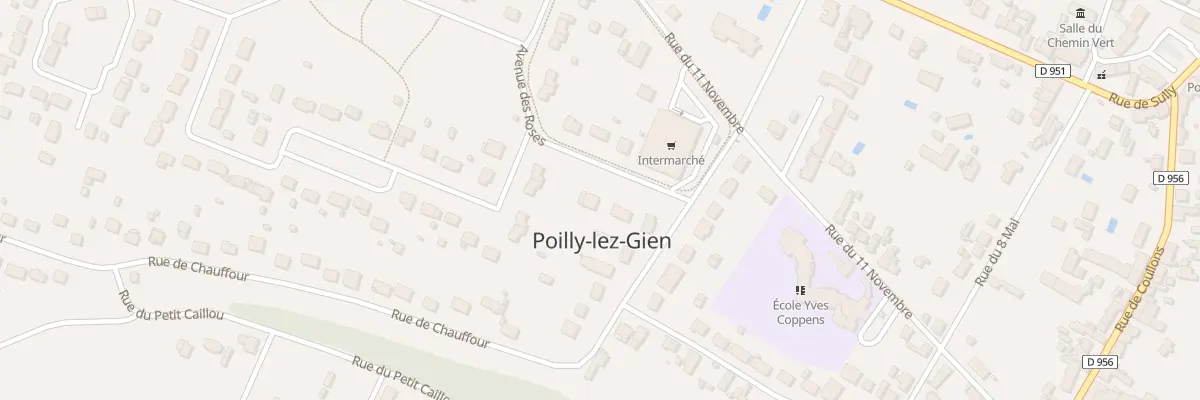 Plan du 3 Av des Roses à Poilly-lez-Gien