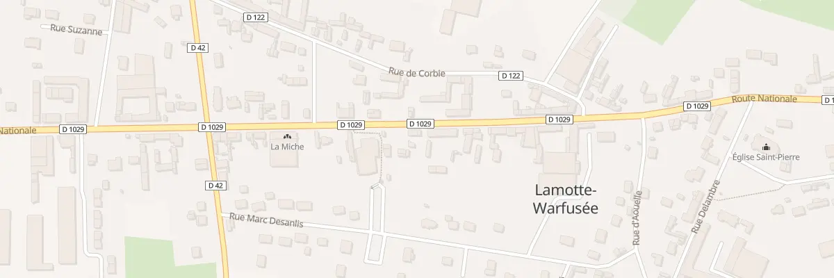 Plan du 39 Rue de Peronne à Lamotte-Warfusée