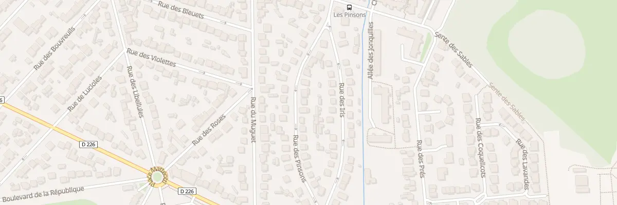 Plan du 22 Rue des Pinsons à Champs-sur-Marne
