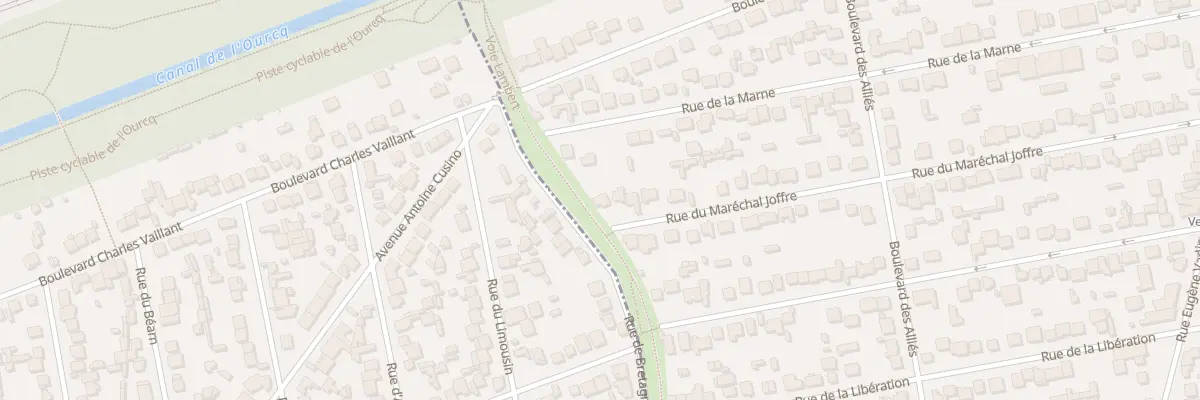 Plan du 66 Rue du Maréchal Joffre à Villeparisis