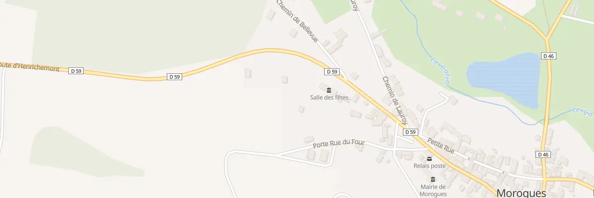 Plan du 9 Rte d’Henrichemont à Morogues
