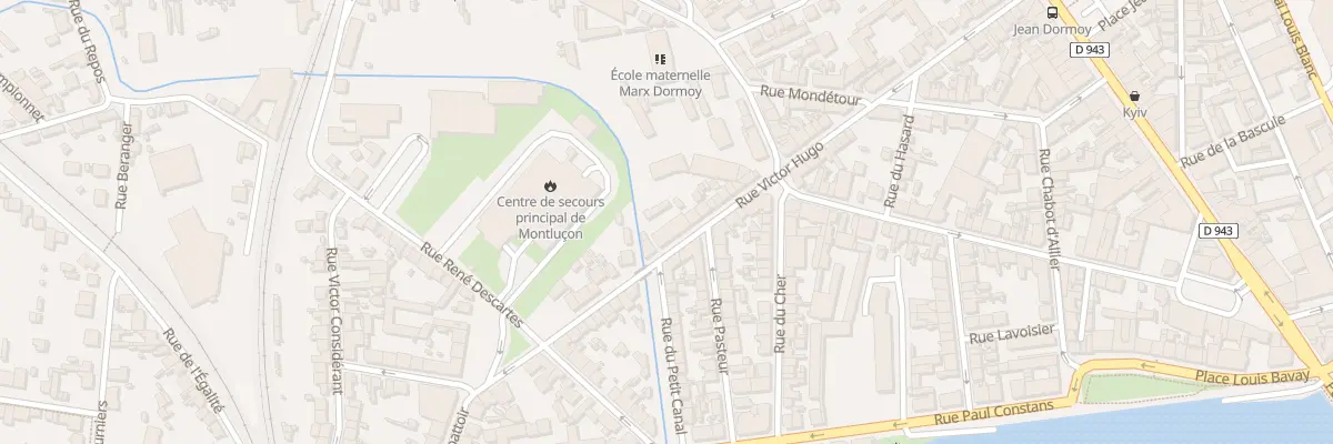 Plan du 60 Rue Victor Hugo à Montluçon