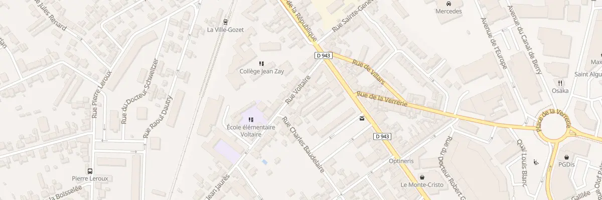Plan du 11 Rue Voltaire à Montluçon
