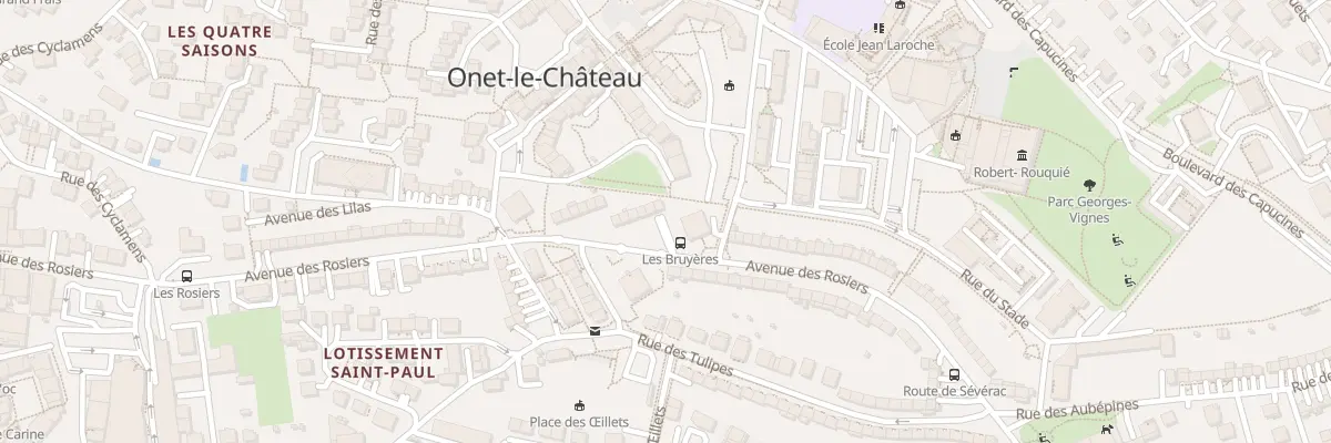 Plan du 76 Av des Rosiers à Onet-le-Château