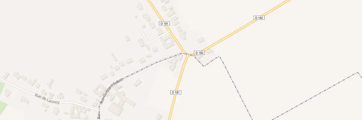 Plan du 2 Rue du Blanc Sabot à Oblinghem