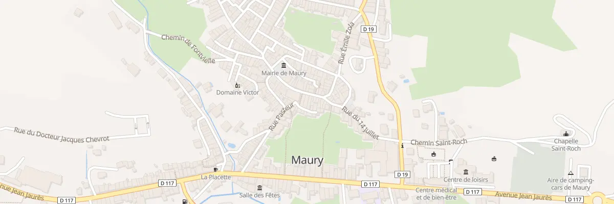 Plan du 8 Rue Doc Roux à Maury