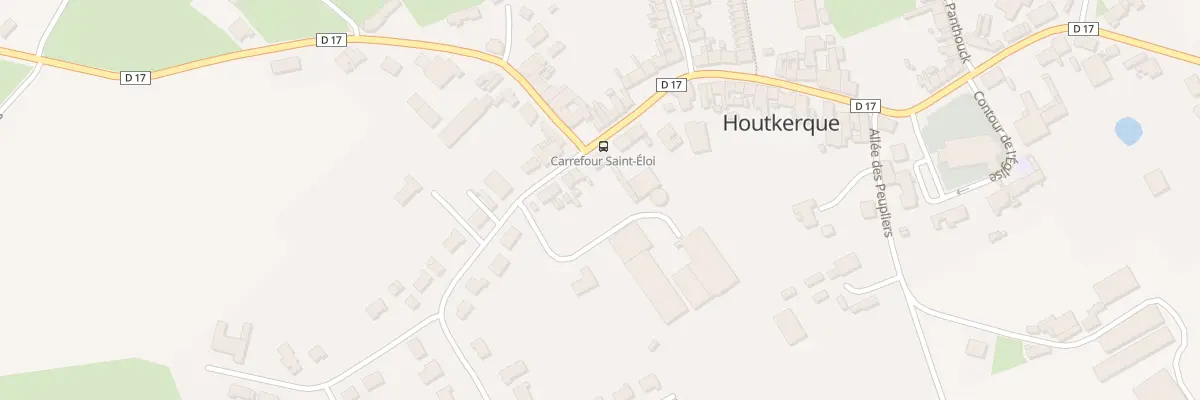 Plan du 1 Rue du Chateau à Houtkerque