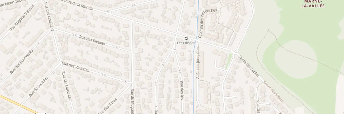 Plan du 34 Rue des Pinsons à Champs-sur-Marne