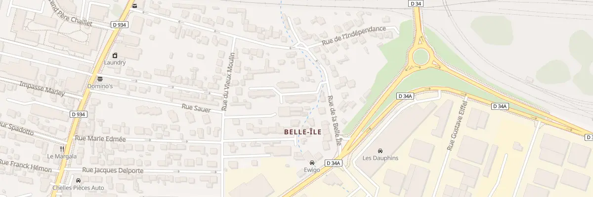Plan du 40T Rue de la Belle Ile à Chelles