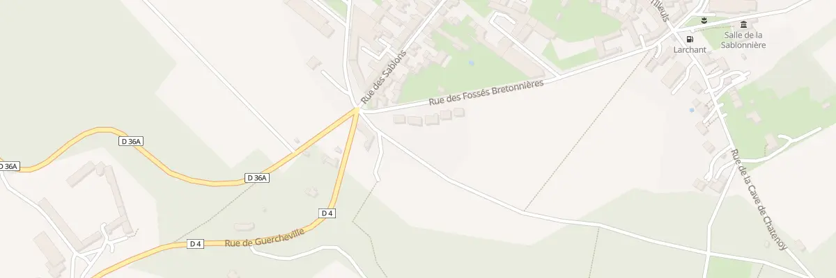 Plan du 25 Rue des Fosses Bretonnieres à Larchant