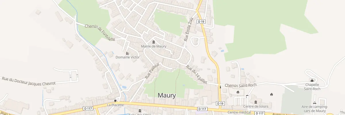 Plan du 21 Rue Doc Roux à Maury