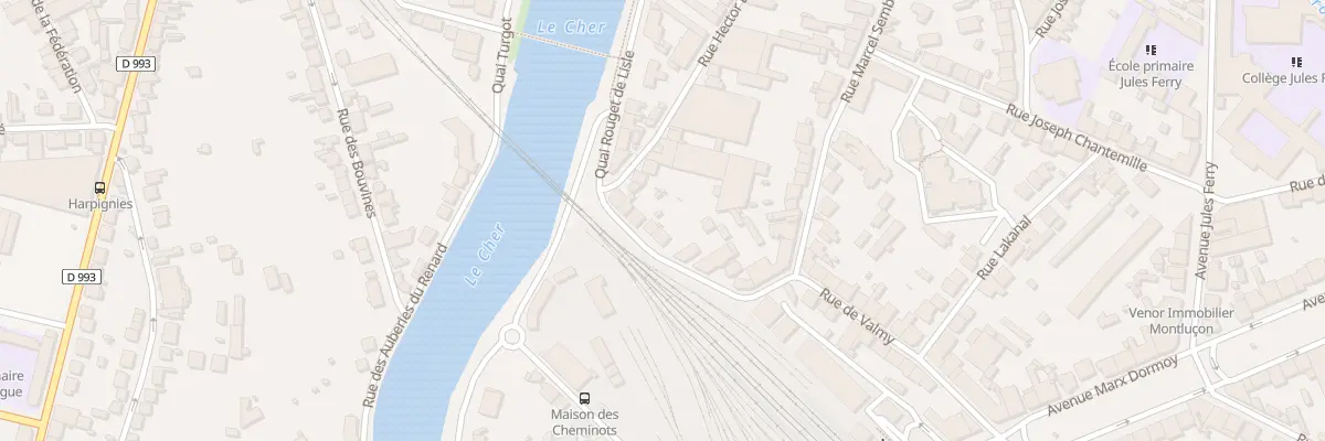 Plan du 44 Rue de Valmy à Montluçon