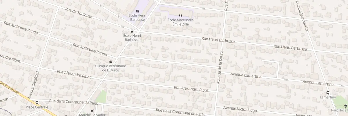 Plan du 16 Rue Ambroise Rendu à Mitry-Mory