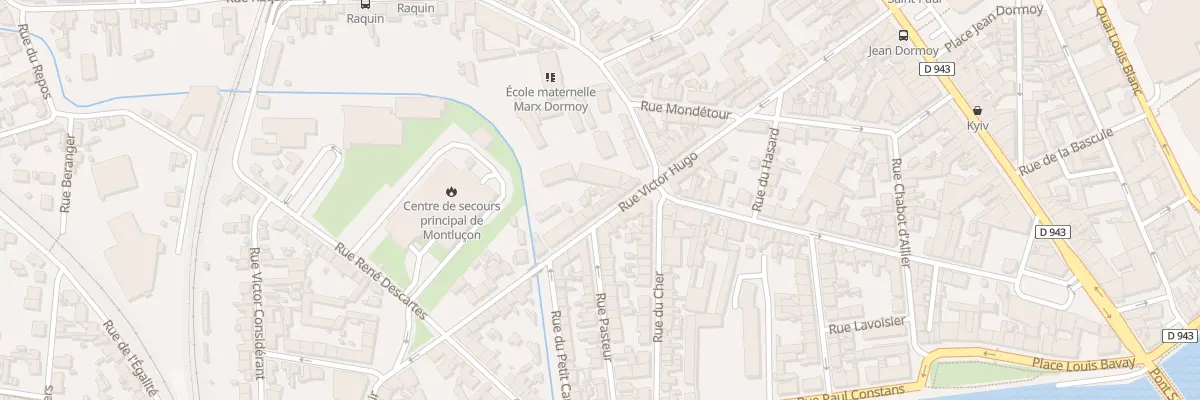Plan du 56 Rue Victor Hugo à Montluçon