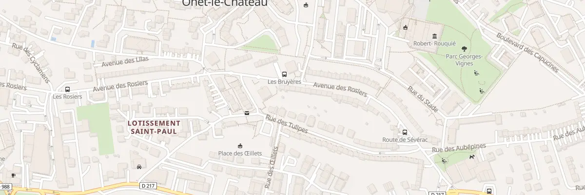 Plan du 63 Av des Rosiers à Onet-le-Château