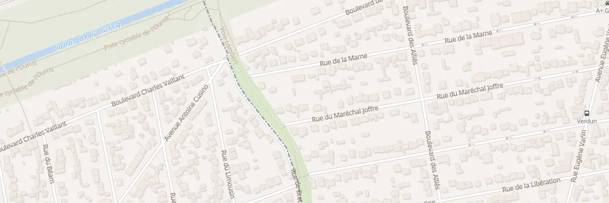 Plan du 60 Rue du Maréchal Joffre à Villeparisis