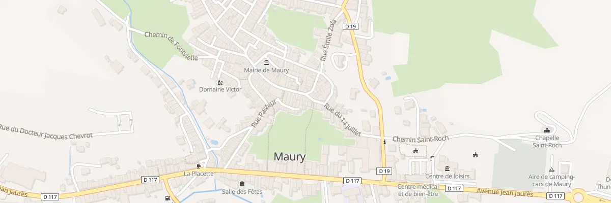Plan du 20 Rue Doc Roux à Maury