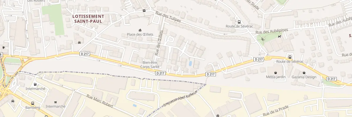 Plan du 3B Rue des Oeillets à Onet-le-Château