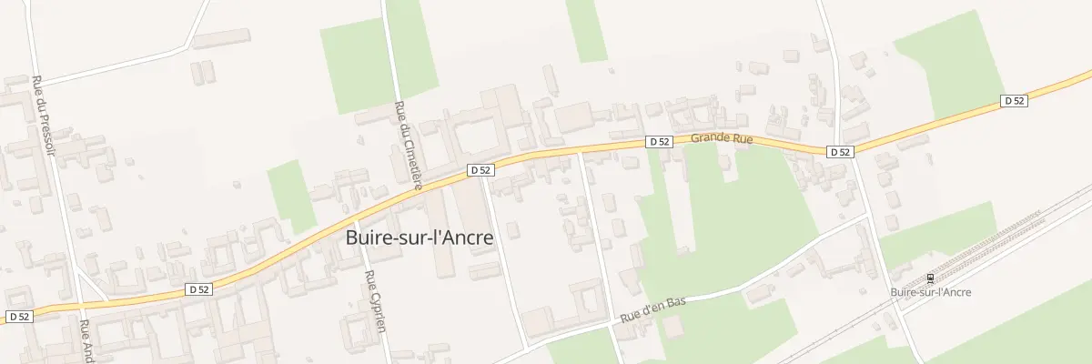 Plan du 23 Gr Grande Rue à Buire-sur-l’Ancre