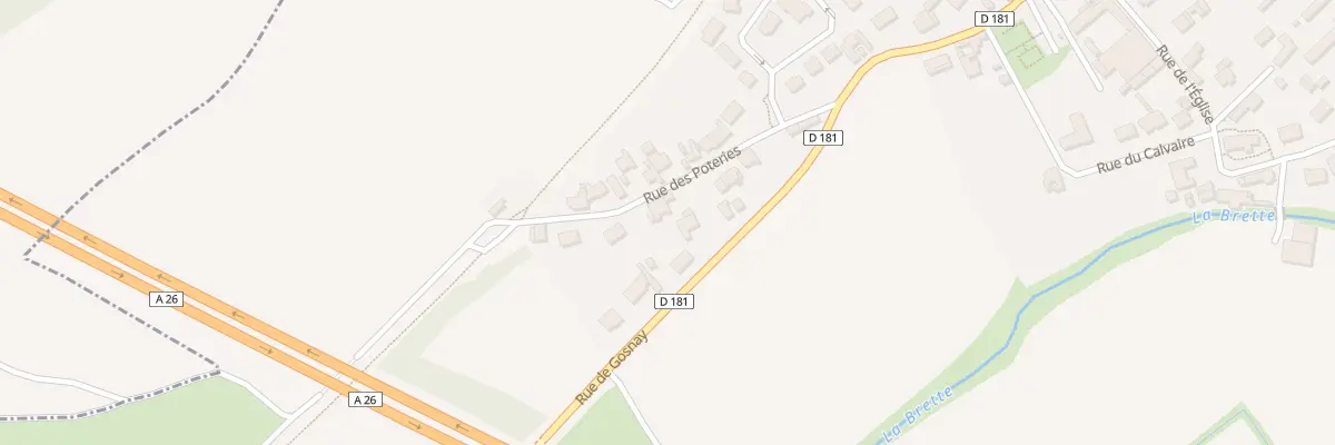 Plan du 12 Rue des Poteries à Fouquereuil