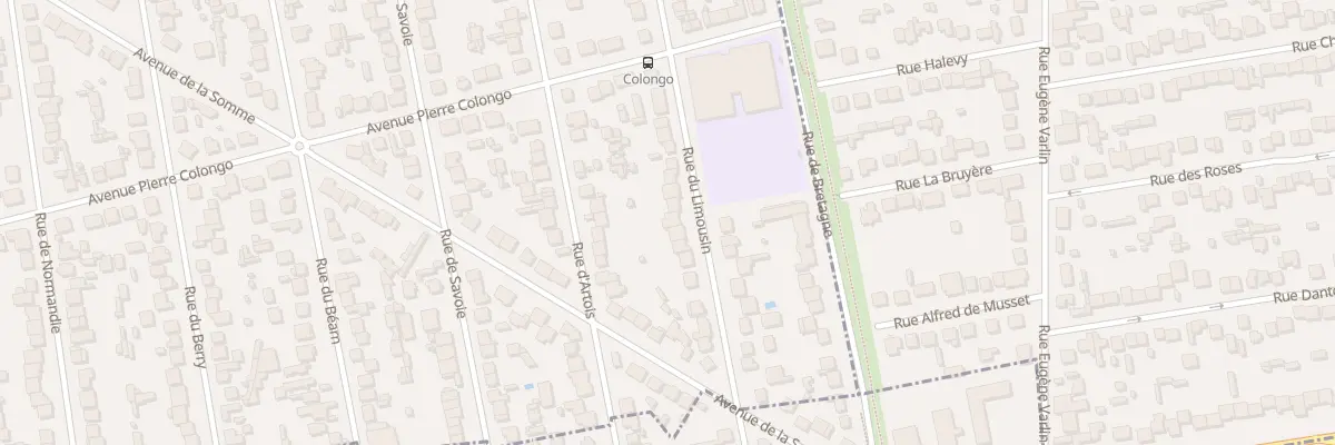Plan du 166 Rue du Limousin à Tremblay-en-France