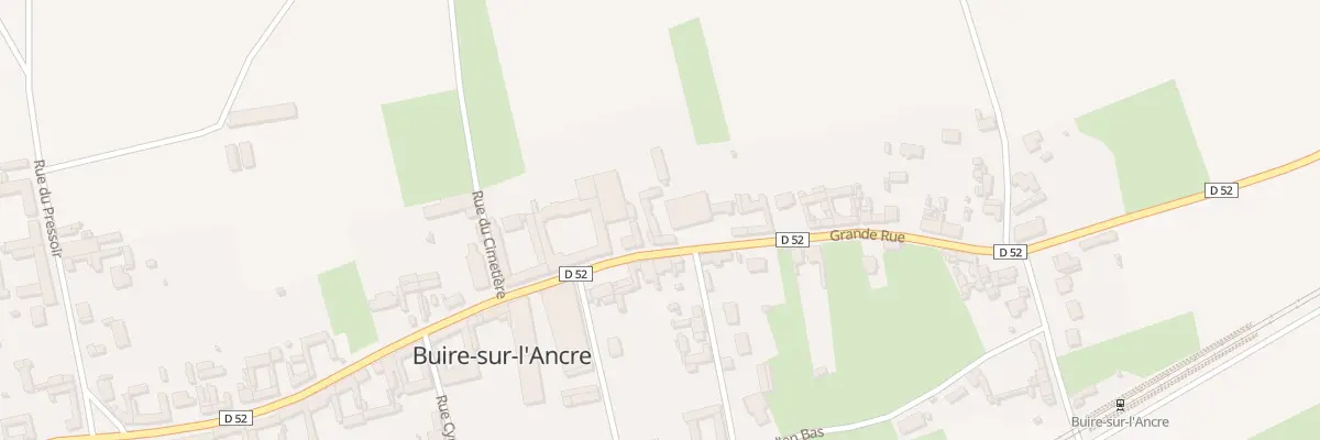 Plan du 30 Gr Grande Rue à Buire-sur-l’Ancre