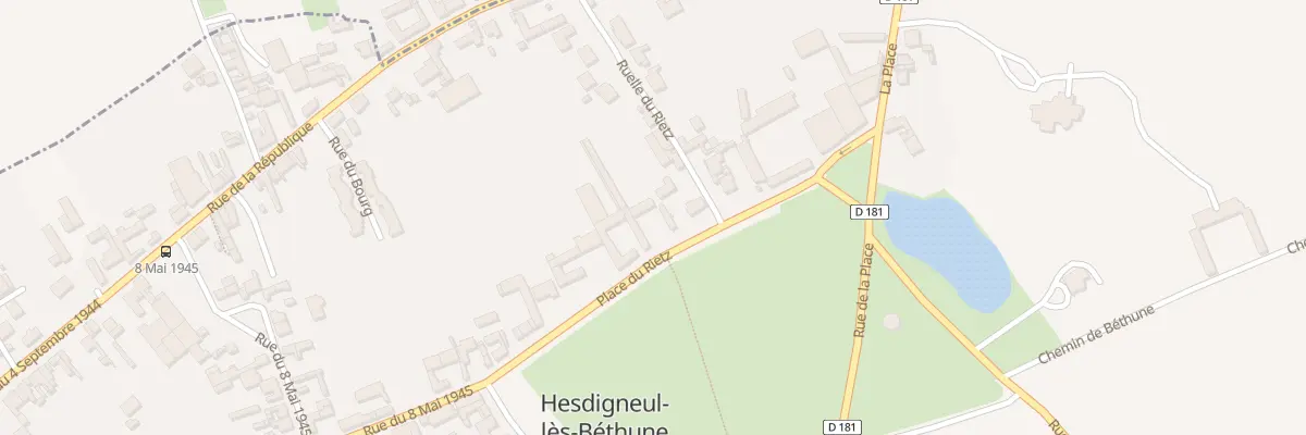 Plan du 44 Pl du Rietz à Hesdigneul-lès-Béthune