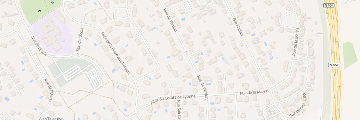 Plan du 22 Rue de Verdun à Servon